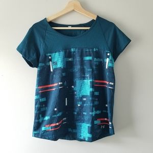 Under Armour Printed Cut Out Back Tee